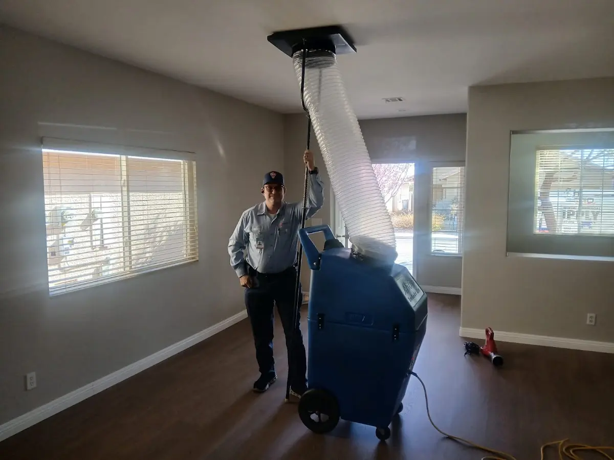 Professional Dryer Vent Cleaning work inside a Blackman home